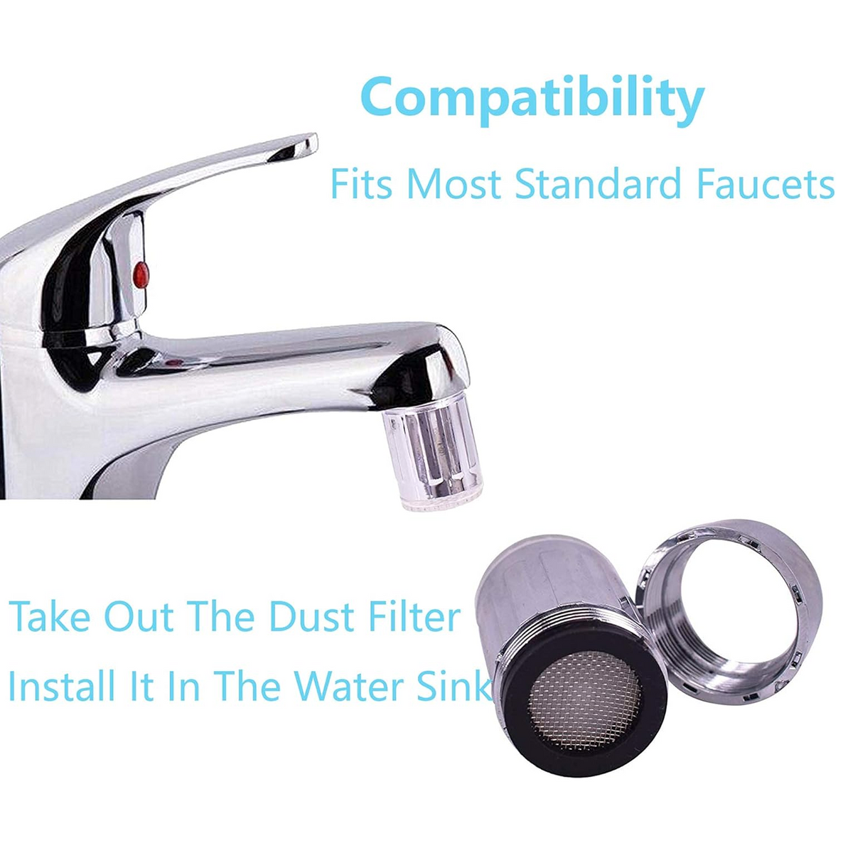 LED Light Stream Faucet Tap Adapter (1 Pc)