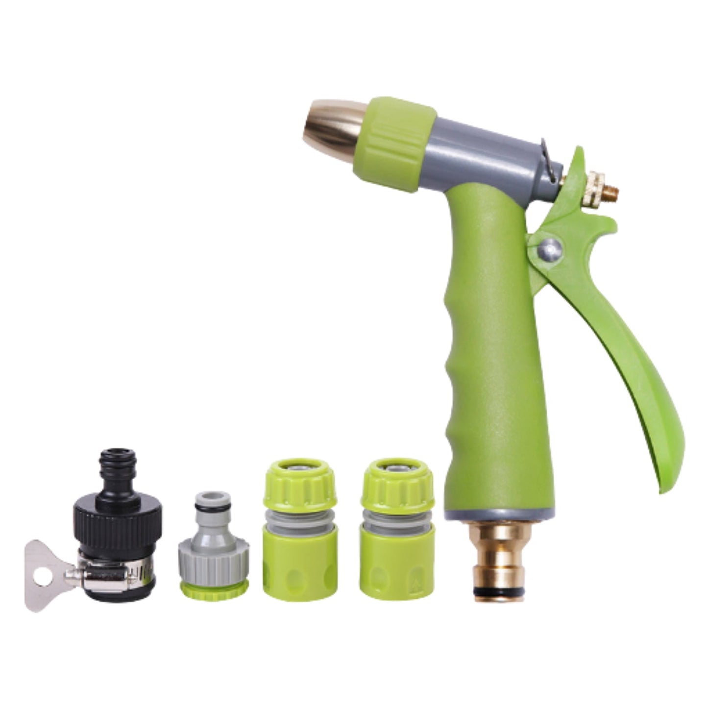 Water Spray Nozzle, Hose Sprayer, High Pressure Long Range Zinc Alloy Rotatable